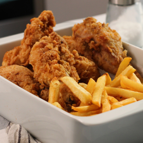 Pollo frito Tomares